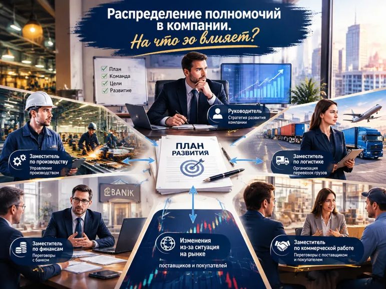 Распределение полномочий в компании. На что это влияет? - 1